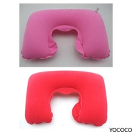 Travel Pillow U Shaped Pillow Neck Support Memory Foam Bolster Pillow Neck Air Pillow U Shaped Soft Head Rest Portable Inflatable Foldable Car Travel Sleep Cushion【YO CO CO】