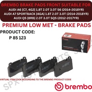 BREMBO DISC BRAKE PAD (FRONT) FOR AUDI A6 [C7, 4G2] '14-18YR / A7 SPORTBACK [4GA] '14-18YR / Q5 [8RB