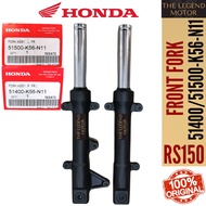 100% ORIGINAL HONDA RS 150 RS150 V1 V2 FRONT FORK SET DEPAN FOK FOCK ABSOBER ABSORBER ASOBER 51500-K