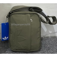 Tas Adidas Sling Bag 3D Logo Original 100% Full Green Army