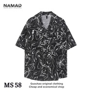 Áo sơ mi nam họa tiết Cuban Shirt chống nhăn lên form cực thoải mái phù hợp đi du lịch tắm biển