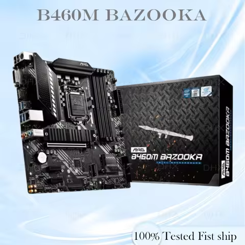 For MSI MAG B460M BAZOOKA Gaming Motherboard Support 64GB DDR4 AM4 LGA1200 Mainboard 100% Tested Ful