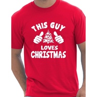 This Guy Loves Christmas Santa Xmas Gift Mens T Shirt