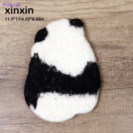 Pinkcat Handmade Felted Wool Panda Coasters For Desk And Table – Cute Pandas Cup Mat Panda Coaster For Hot And Cold Beverage SG