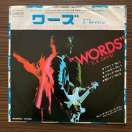 1-7" Vinyl Record F.R.David-Words (1822)