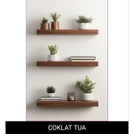 FLOATING SHELF MINIMALIST WALL SHELF 60X20X4CM PREMIUM HPL TACO