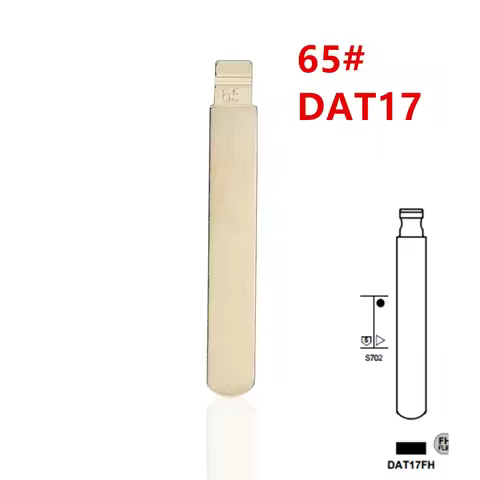 10pcs 65# Uncut Flip Metal KD Key Blade DAT17 DAT17FH for Subaru for KD Keydiy Xhorse VVDI Remotes U