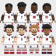 Football Super Star Arsenal Rice Eze Saka Madueke Kane Bellingham Rashford Block Toys Figures
