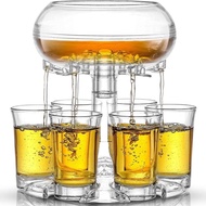 [AT]💧Transparent Imitation Glass Acrylic Liquor Divider Liquor Beer Party Pouring Wine Cocktail Set Liquor Divider Six C