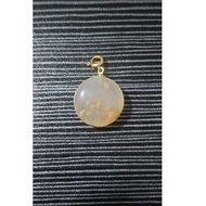 Sakura agate charm