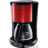 Moulinex FG360D Subito Coffee Machine, 10 to 15 Cups, 1.25 L, Metallic Red