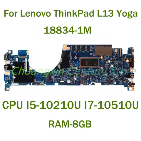 For Lenovo ThinkPad L13 Yoga Laptop motherboard 18834-1M with CPU I3 I5 I7-10TH RAM-4GB/8GB/16GB 100