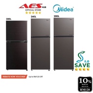 CAN SETUP Midea Fridge 400L 280L 240L 200L Refrigerator Inverter 2 Door Fridge Peti Ais MDRT series