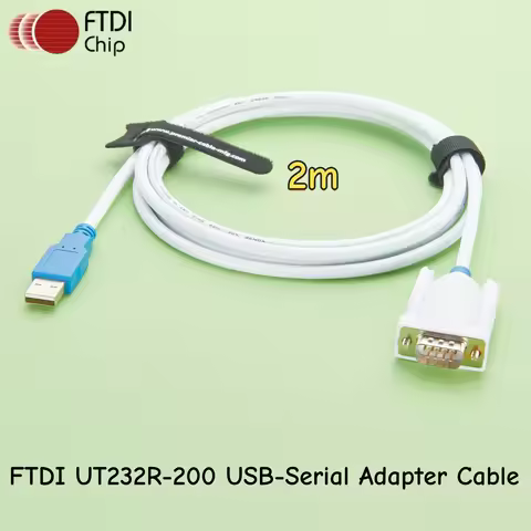 FTDI USB to RS232 Serial Adapter Cable UT232R-200 DB9 Connector with Thumb Screws USB to RS232 Conve