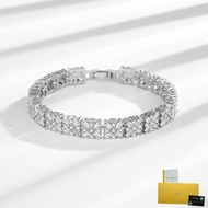 [With GRA Certificate]  Starry Sky Super Flash Luxury Moissanite Bracelet Fashion Temperament Hand Jewelry