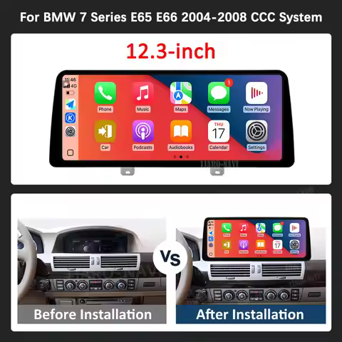 Car Video Multimedia Player Android 14 WiFi for BMW 7 Series E65 E66 2004 - 2008 CCC System GPS Navi