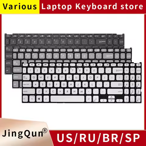 Original US Russian SP BR Laptop Keyboard For ASUS Vivobook X509 M509 M509DA X515DA X515MA FL8700 FL