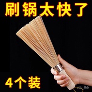 New🧃Bamboo Wok Brush Washing Pot Bamboo Brush Fabulous Pot Cleaning Tool Washing Wok Brush Kitchen Cleaning Long Wooden