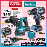 MAKITA 40Vmax Cordless Raya Combo Set 3 ( HR002GM201 Combination Hammer / DF002GZ Driver Drill )