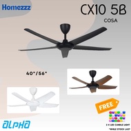 Alpha Cosa - CX10 40 Inch 46 Inch 56 Inch Ceiling Fan with 5 Blades (12 Speed Remote )
