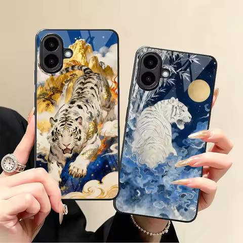 Tiger Mountain Phone Cover Glass Case for Xiaomi Poco F4 GT F3 X6 C40 X4 X7 Pro M4 F5 M3 X5