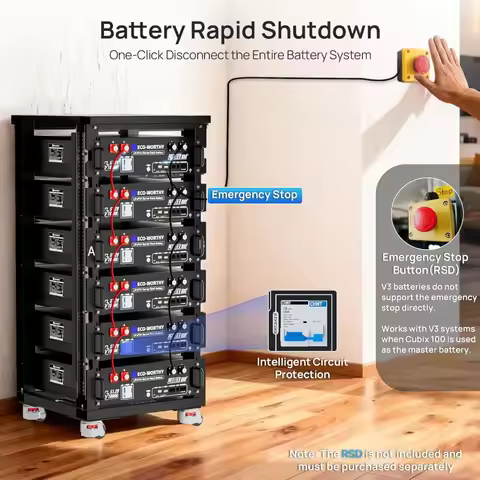 LiFePO4 Lithium Battery 48V 100Ah 5120Wh with Bluetooth Solar Energy Storage Server Rack Battery Hom