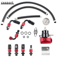 Adjustable FPR AN6 Fitting EFI Fuel Pressure Regulator For 7MGTE MKIII with Hose Line Fittings Oil 1