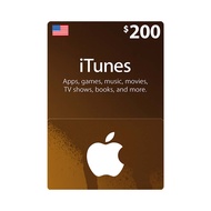 บัตร App Store iTunes Gift Card $200 (for US Account)