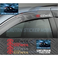 Sienta car water gutter sticker cutting toyota sienta car water gutter sticker