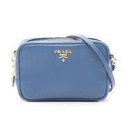 【二手，A級】Prada PRADA 單肩包，藍色 Saffiano 皮革，相機包，迷你款，女款二手 A