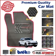 Breko Hexagon High Quality Car Floor Mat and Carpet (5 Seaters) Compatible With Porsche Cayenne Coup