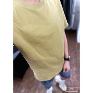 E7th.vegan Sleeve Small Label Short T-Natural Yellow (E7C400012303)