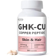GHK-Cu Peptide Supplement, for & Hair, GHK Copper Peptide Capsules, Easy to Take, Precisely Dosed – 