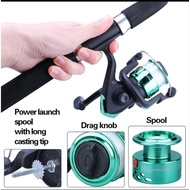4 Kaki Prawn Fishing Rod Set Joran Pancing Udang Ikan