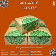 Snack Box 16x12 Lotus Motif Snack Box (B2K19-16X12X7.5 Cm)