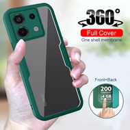 ForXiaomi Redmi Note 13 Pro Plus  2024 Case 360° Front TPU Back PC Clear Cover Redmi Note 13 Redme Note13 Pro+ Plus Note13Pro 4G  Double Side Protect Cover