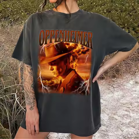 Oppenheimer Movie T-shirt | Christopher Nolan Director Classic Retro Women's Casual and Comfortable