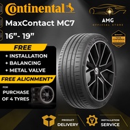 Continental MaxContact 7 MC7 Car Tyre (FR'EE INSTALLATION/DELIVERY) 16 17 18 19 Inch Tire Tayar Kere