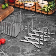 FREEYIO785BH Dish Rack Organizer, Stainless Steel Retractable Dish Stand, Kitchen Tools Space Saving