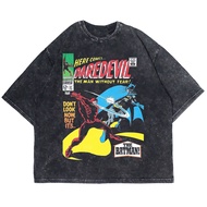 MARVEL DAREDEVIL SUPERHERO WASHING VINTAGE TEE (WASHING T-SHIRT)