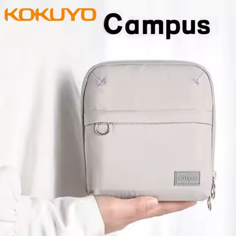 Japan Kokuyo Campus Pencil Case Large Opening Shell Storage Bag Multifunctional Storage Bag Learning