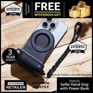 ADAM Elements SELFIE SHOT Magnetic Hand Grip with Power Bank 5000mAh - Wrist Strap and Magnetic Ring