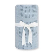 Qige Pure Cotton Hole Blanket (120x155cm) (TLC13100F Ice Mountain Blue)