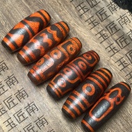 Tibet Handed down Dzi Beads Genuine God of Wealth Noble People Nine Eyes Dzi Beads Bracelet Transfer