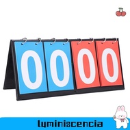 LUMINISCENCIA Portable Flip Scoreboard, 2-Digit 3-Digit Easy Flip Score Keeper, Score Keeper 4-Digit
