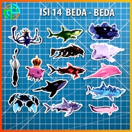 (Dapat 14) Stiker / Tempelan Roblox FISH IT - ROBLOX Fisch Fish It ANAK ANAK LUCU