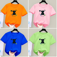 Kids T Shirt Girl Simple Short Sleeve Shirt Unisex Kids Tshirts Baju T Shirt Budak Perempuan Child Clothes Girl