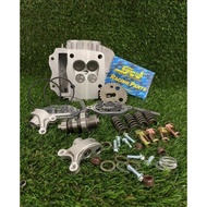 OFFER WAVE125 WAVE 125 21/24 OVER CNC 4 VALVE SUPERHEAD RACING SUPER HEAD 21MM / 24MM COMPLETE SET ( SWIPOH ) W125 LEO