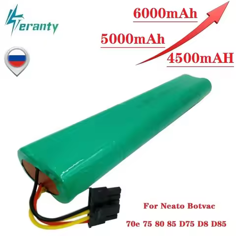 Upgrade 4500mah 5000mah 6000mAh 12V Ni-MH Battery for Neato Botvac 70E 75 80 85 D75 D8 D85 Vacuum Cl