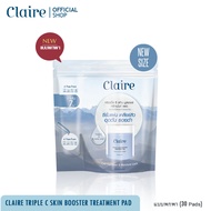 Claire Triple C Skin Booster Treatment Pad แบบพกพา 30 แผ่น